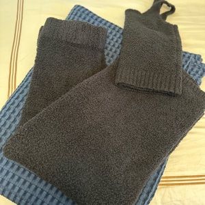 SKIMS Cozy Knit Lounge Set-black color, size 2x/3x